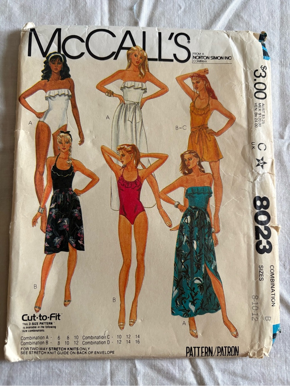 McCall’s Pattern 8023 for Misses’ Swimwear